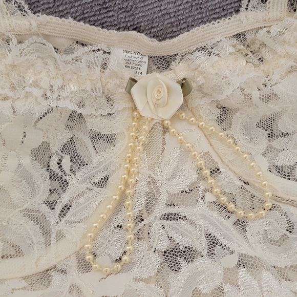 Vintage Women S/M "Private Luxuries" Lace Lingerie Babydoll 90s Madonna LIKE NEW - Picture 8 of 14